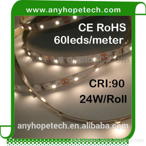 Ra 80 3528 SMD 5 metre rolls 60 leds per/m IP65 waterproof LED flat strip